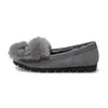 Zapatos de algodón mullidos para mujer, nuevo estilo de invierno 2026, cálidos, de suela plana, forrados de felpa, de suela suave, con decoración de lazo, planos de moda y casuales