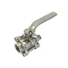 Válvula de Esfera de Aço Inoxidável 304 de Alta Plataforma de Alta Pressão com Mudança de Fluxo em L Manual Resistente a Altas Temperaturas Ajustável Válvula de Esfera 304/316