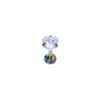 Clavo para piercing de labio de circonio con corazón de acero inoxidable 3-5 mm grosor de varilla 1.2 mm clavo para hueso de la oreja tragus circonita 3A
