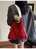 Algodão Crochê Transfronteiriço Flor Quadrada Vazada Borla Estilo Artístico Palha Tecida Bolsa de Ombro Único Bolsa Tote de Axila Feminina