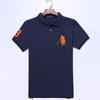 Ropa Polo para Hombre con Gran Logo de Caballo Bordado, Camiseta de Manga Corta, Polo de Manga Media para Golf para Hombre, Corte Holgado