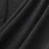 Tejido Negro de Acetato de Punto Elástico de Alta Gama con Caída Elástica, Suave y Transpirable, Adecuado para Vestidos y Prendas de Punto