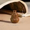 Suporte de Lótus Esculpido em Jacarandá Pingente de Cabacinha Acessório Artesanato Pequeno Ornamento Decoração Pendente Presente de Madeira