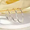 Brincos com Tarrachas de Círculo Plissado, Elegantes e Luxuosos, Brincos de Alta Qualidade com Personalidade Única, Estilo Minimalista, Acessórios de Orelha da Moda Atacado