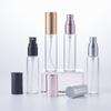 Frascos Spray Recarregáveis de 5ml-10ml, Frascos de Perfume de Vidro, Materiais de Embalagem de Amostra Portátil, Frascos Transparentes, Frascos Vazios Prontos para Envio
