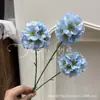 Flores Artificiales con 3 Cabezas, Fruta de Molino de Viento, Crisantemo de Molino de Viento, Hortensia, Decoración para Salón de Bodas, Arreglo Floral de Interior, Accesorios para Paisajismo, Transfronterizo