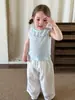 Ropa Infantil Yinco Chaleco para Niñas para Abrigo Verano Estilo Delgado 2026 Ropa Infantil Casual Clase a Cuello de Muñeca Top para Bebé