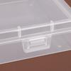 Caja de Plástico Rectangular Transparente de 15.5cm Papelería Tarjeta Joyería Accesorios Digitales Embalaje Caja de Almacenamiento de Herramientas