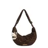 Bolso Cruzado Estilo Coreano Retro Estampado de Leopardo Gran Capacidad para Viajes Diarios Mujer Casual Personalidad Moda Simple Bolso de Hombro Cruzado