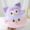 Sombrero de Bebé con Orejas de Dibujos Animados y Borde de Encaje, Sombrero de Pescador para Niños de 1 a 3 Años, Sombrero de Moda para Primavera y Otoño, Exportación