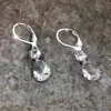 Brincos de Zircônia Brancos Novos em Forma de Gota para Mulheres, Cross-Border da Amazon, Luxo Leve, High-End, Versáteis