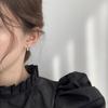 Pendientes Exquisitos de Plata de Ley 925 para Mujer, Estilo Ins Minimalista y Frío, Sentido de Alta Gama, Forma de Gota de Agua, Varios Estilos de Uso, Pendientes Colgantes Traseros, Modernos