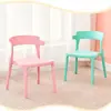 Encosto de Cadeira de Plástico Espessado Moderno Simples Cadeira de Jantar Banqueta Doméstica Cadeira de Mesa de Jantar Nórdica Confortável para Sentar por Muito Tempo Cadeira com Encosto