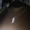 Collar con Hebilla de Herradura de Circonita Brillante, Cadena para Clavícula Estilo Minimalista de Nicho de Lujo Ligero, Collar Minimalista de Moda para Mujer