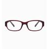 Gafas de sol estilo japonés retro con forma de ojo de gato, cuadradas, rojas, antiluz azul, con espejo plano para miopía, cara redonda, estilo coreano para mujer