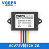 Convertidor de potencia CC de 36V48V60V72V a 12V módulo elevador transformador CC para coche vehículo eléctrico