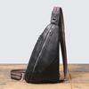 Atacado de fábrica nova bolsa de peito masculina de couro moda casual bolsa para celular mochila estilo coreano bolsa tiracolo de couro