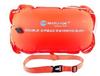 Flotador de natación con doble bolsa de aire, equipo de salvamento para exteriores, boya acuática, bola flotante, anillo de natación con protección de doble bolsa de aire