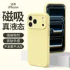 Capa Magnética de Silicone Líquido Espesso para Celular Apple 18PROMAX Tendência 17/16 Furos Precisos 15 Estilo Luxo Leve