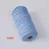 Fornecimento Direto da Fábrica Cordão de Algodão de 3 mm com Alma, Corda de Algodão Trançada, Cordão de Algodão Colorido para Decoração, Cordão Colorido Teçido à Mão