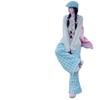 Pantalones de Cuadros Azules Mujer 2025 Primavera y Otoño Nuevos Pantalones Rectos Sueltos de Cintura Alta Yamamoto Pequeños Casuales Pantalones de Pierna Ancha