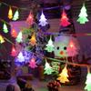 Fio de Luzes de Natal Transfronteiriço LED Decoração de Árvore de Natal Externa Papai Noel Atmosfera Fio de Luzes LED