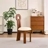 Silla con Llave de Sirena Estilo Francés, Silla de Comedor de Madera Maciza, Nueva Silla de Lujo para Uso Doméstico, Silla con Respaldo de Diseñador, Mesa y Sillas de Comedor Vintage