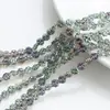 Colgante de Cristal Flor de Ciruelo de Cuatro Esquinas Agujero Vidrio Vidrio 8mm Color Mágico Accesorios para Joyería DIY Aretes Accesorios para Pulseras