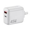 Cargador PD QC3.0 de Nitruro de Galio de 45W Adaptador A C de Doble Puerto 45W Adaptador para Notebook de Calibre Británico