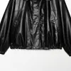 Roupas Femininas 2026 Verão Novo Estilo Europeu e Americano Simples Versátil Funcional Jaqueta Bomber de Couro 04751351