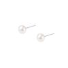 Aretes de Plata de Ley S999 Perla Natural de Agua Dulce Pequeña para Mujer Estilo Mini Simple Sentido de Alta Gama Estilo Japonés y Coreano Poste de Oreja No Alérgico