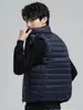 2025 Nuevo Otoño e Invierno Chaleco para Hombre Chaqueta de plumón para Hombre Chaqueta de plumón delgada para Jóvenes Talla Grande Ropa Casual para Hombre