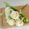 Flores Artificiales, Rosas Artificiales, Rosas para Ramo de Boda, Decoraciones Románticas de Rosas para Boda, Rosas de San Valentín