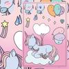 8 Adhesivos Adorables de Pony Arcoíris de Dibujos Animados para Laptop, Agenda, Funda de Teléfono, Cambio DIY, Adhesivos Impermeables