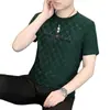 Pronta Entrega Comércio Exterior Transfronteiriço Dropshipping Nova Camiseta Casual de Verão 2026 com Gola Redonda para Homens, Camiseta Versátil de Manga Curta com Caimento Solto para Homens