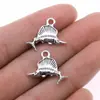 15X21mm 1.1g Multicor Retrô DIY Liga Acessórios Animal Marinho Atum Pingente