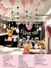 Decorações de Aniversário Lulu Arranjo para Pedido de Casamento Indoor Cena Atmosfera de Alto Padrão Uma Pessoa Pode Adereços Simples Conjunto Completo