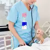 Suporte de Crachá Retrátil com Laço de Acrílico para Comércio Exterior, Clipe de Crachá Giratório, Puxador de Crachá de Identificação Médica, Atacado