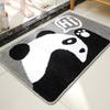 Alfombra de Piso de Oso de Dibujos Animados con Flocado Alfombra Absorbente para Baño Felpudo para Entrada Baño Inodoro Alfombra Antideslizante para Pies Alfombra Dropshipping