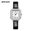Reloj Cuadrado Pequeño Sanda de Venta Caliente Estilo Retro Minimalista, Reloj de Cuarzo de Moda y Elegante para Mujer, Reloj de Pulsera Simple y Único para Mujer