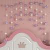 Barra de Cortina Colgante Decorativa DIY Cortina de Partición Sin Perforaciones Cabeza Grande Kulomi Cortina de Puerta Hogar Corazón de Princesa de Alto Valor Cortina de Puerta