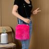 Bolsa de Peluche Imitación Piel para Comercio Exterior 2024, Mini Bolso Cruzado Pequeño y de Moda Venta al por Mayor Dropshipping Transfronterizo
