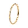 Anel de Aço Titânio 14K Cravejado com Diamantes Estilo Europeu e Americano, Anel Simples para Dedo Indicador, Anéis de Casal Personalizados 1314 Atacado com Arranjo de Diamantes