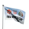 Bandera de la Copa Mundial Transfronteriza 2026 Estados Unidos, Canadá y México Bandera de la Copa Mundial Ceremonia de Apertura Bandera para Animar Personalización