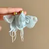 Pendientes de Flor Coloridos con Aguja de Plata Estilo Vacaciones de Verano, Pendientes de Moda de Lujo Ligero de Alta Gama, Accesorios para Orejas de Nicho para Mujeres