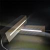 Base larga emisora de luz base acrílica base de luz nocturna LED base de iluminación trémolo con adornos de madera DIY