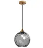 Lámpara Colgante de Bola de Cristal de Patrón de Agua Colorida Cóncava-Convexa Moderna Nórdica Lámpara de Mesita de Noche para Dormitorio Lámpara Colgante Creativa para Restaurante Bar