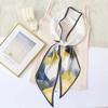 Bufanda de Seda para Mujer Delgada Estrecha Larga Decorativa Corbata de Punta Bolsa Combinable Retro Seda Moda Correa para el Cabello Camisa Bufanda Primavera Verano