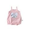 Camisola de Algodón para Niña Ropa de Verano 0-2 Años Estilo Occidental Camiseta Fina Triangular sin Mangas para Bebé Niña Camisola Pequeña