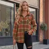 2026 Amazon Europa y América comercio exterior transfronterizo otoño nuevo camisa casual de cuadros suelta con botones de manga larga para mujer
